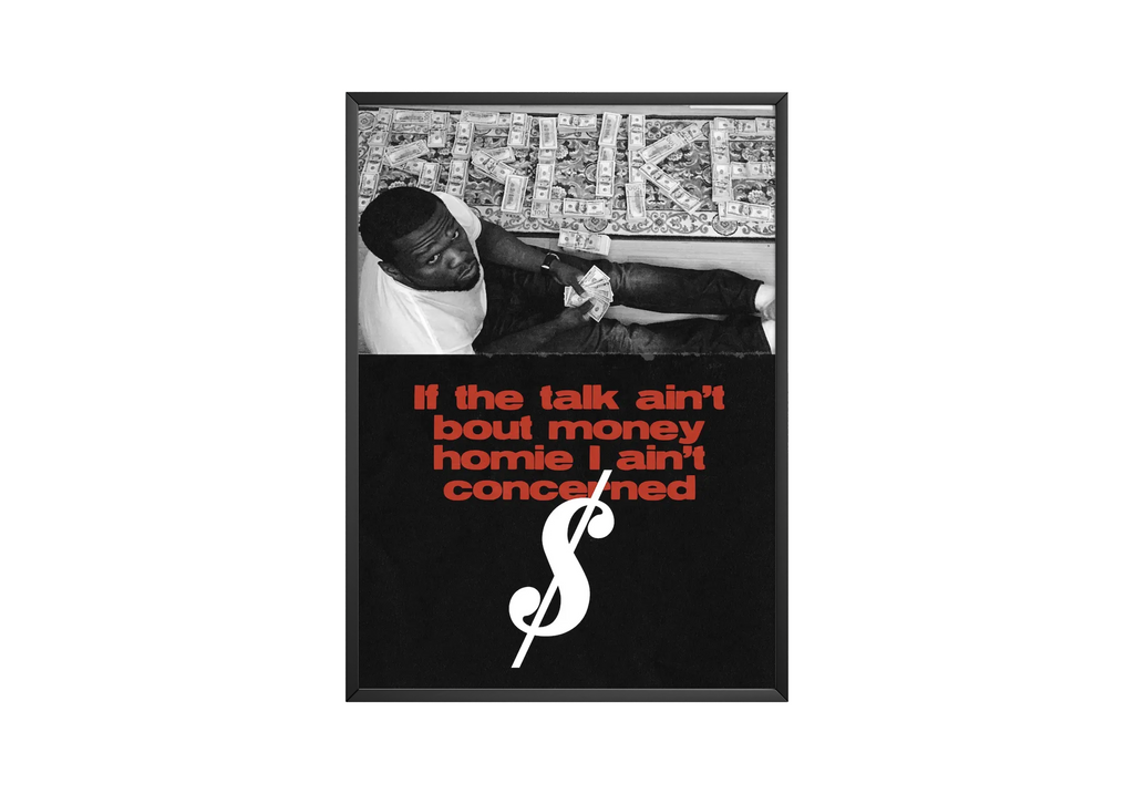 50 Cent Quote  | Unframed Bedroom Wall Art album cover poster print wall art decor