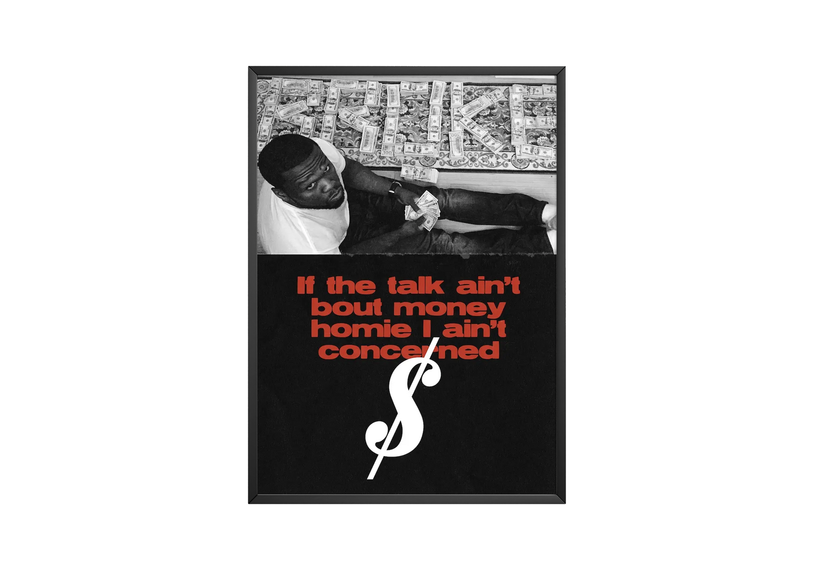 50 Cent Quote | Unframed Bedroom album cover poster print wall art decor