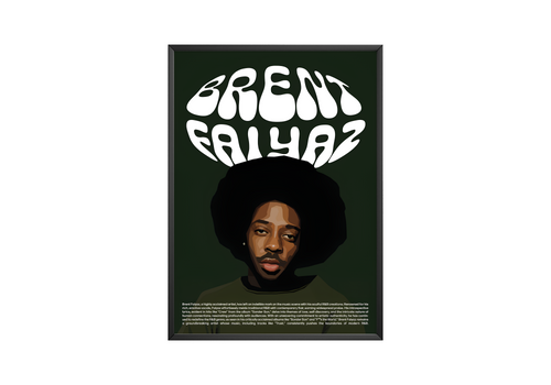 Brent Faiyaz Green Vision album cover poster print wall art decor