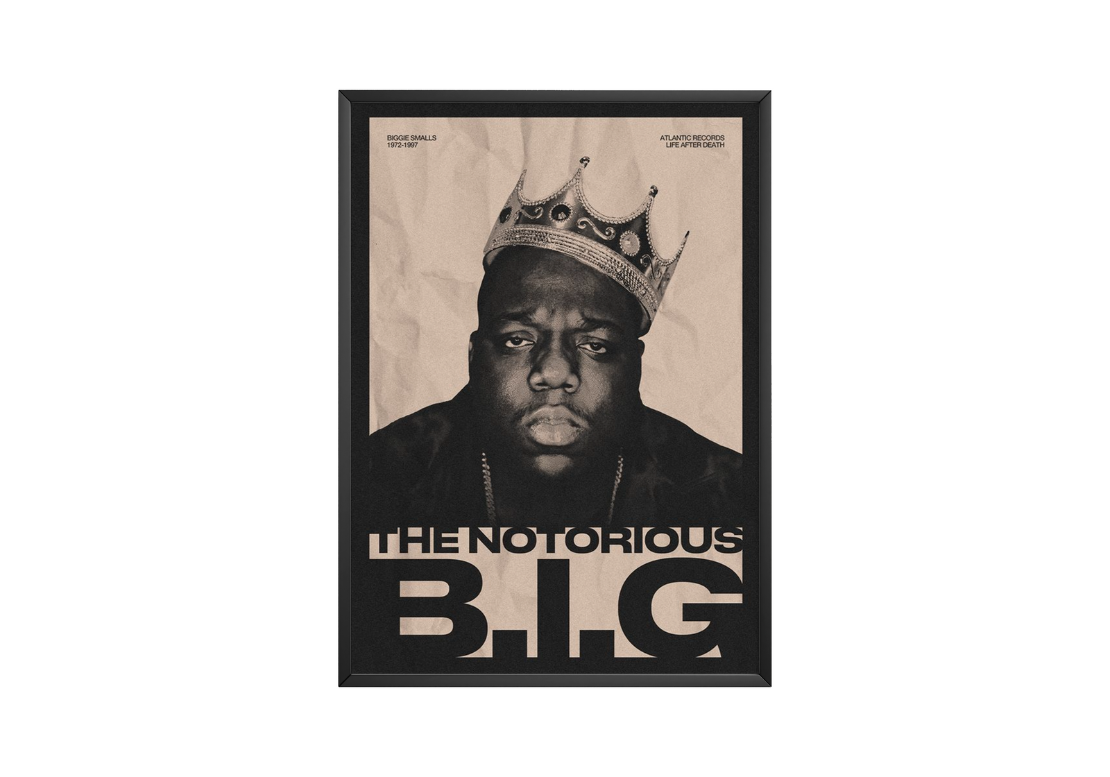 The Notorious B.I.G. Life After Death 25th Anniversary | Unframed Bedroom album cover poster print wall art decor