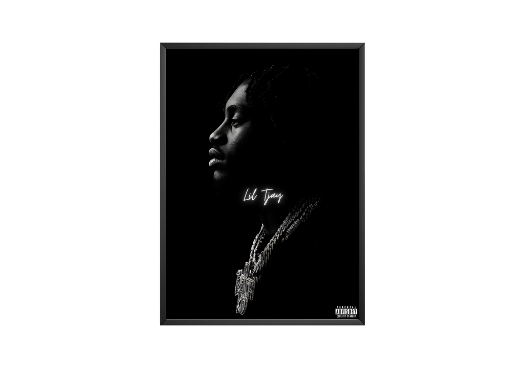 Lil Tjay Portrait  | Unframed Bedroom Wall Art album cover poster print wall art decor
