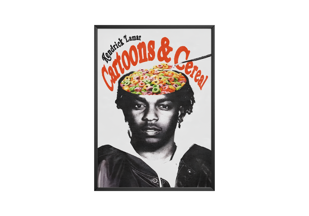 Kendrick Lamar - Cartoons & Cereal album cover poster print wall art decor