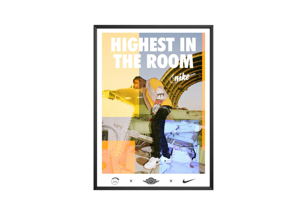 Travis Scott Highest in the Room  | Unframed Hip Hop Wall Art album cover poster print wall art decor