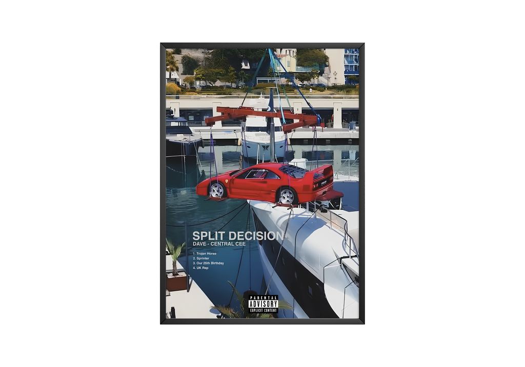 Central Cee Split Decision album cover poster print wall art decor