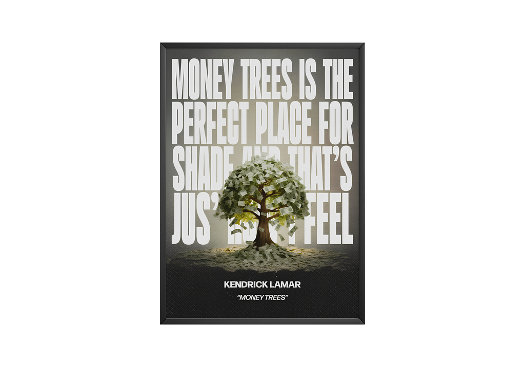 Kendrick Lamar Money Trees V2 album cover poster print wall art decor