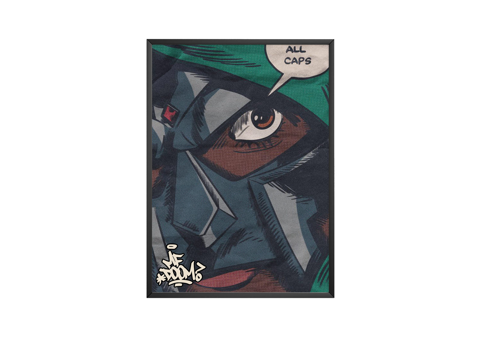 MF DOOM All Caps album cover poster print wall art decor