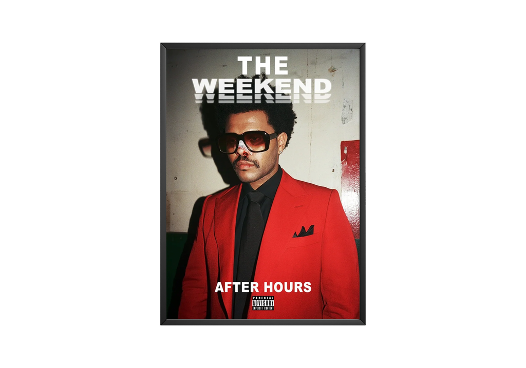 The Weeknd After Hours Red Suit  | Unframed Bedroom Wall Art album cover poster print wall art decor