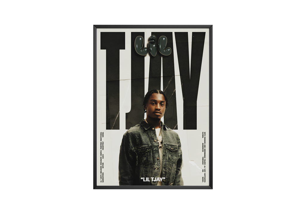 Lil Tjay Portrait  | Unframed Bedroom Wall Art album cover poster print wall art decor
