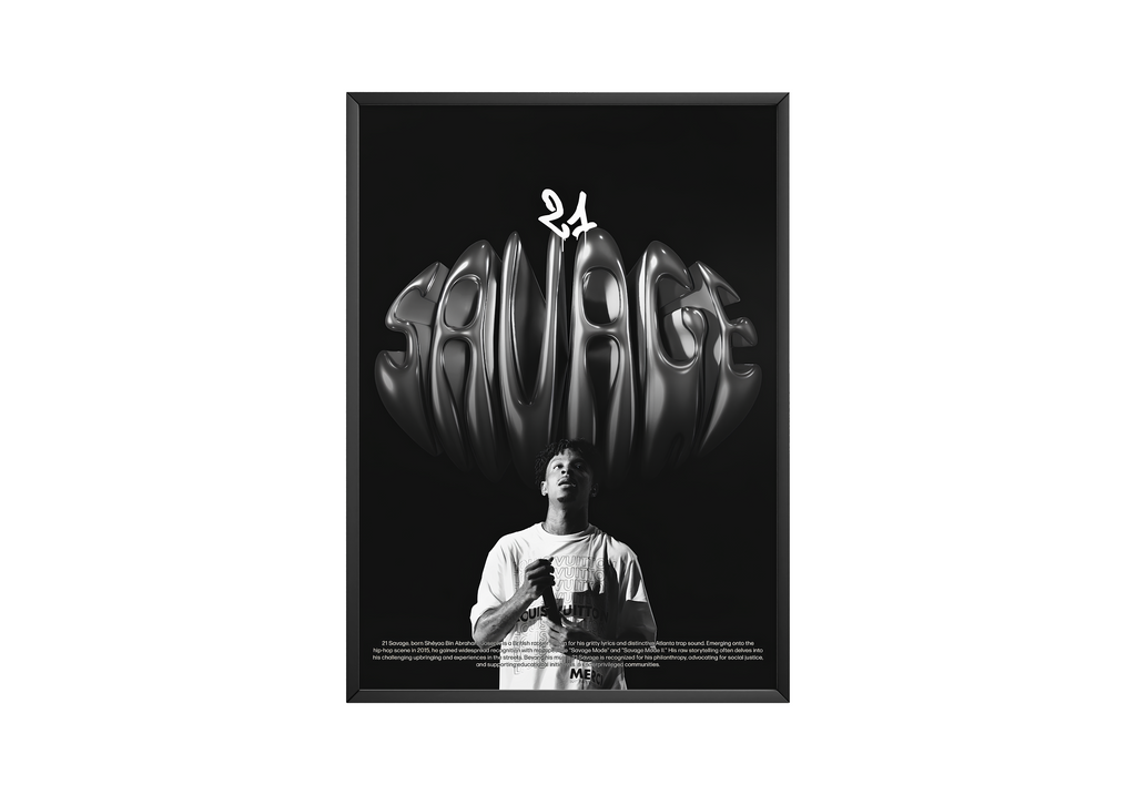 21 Savage Chronicle album cover poster print wall art decor