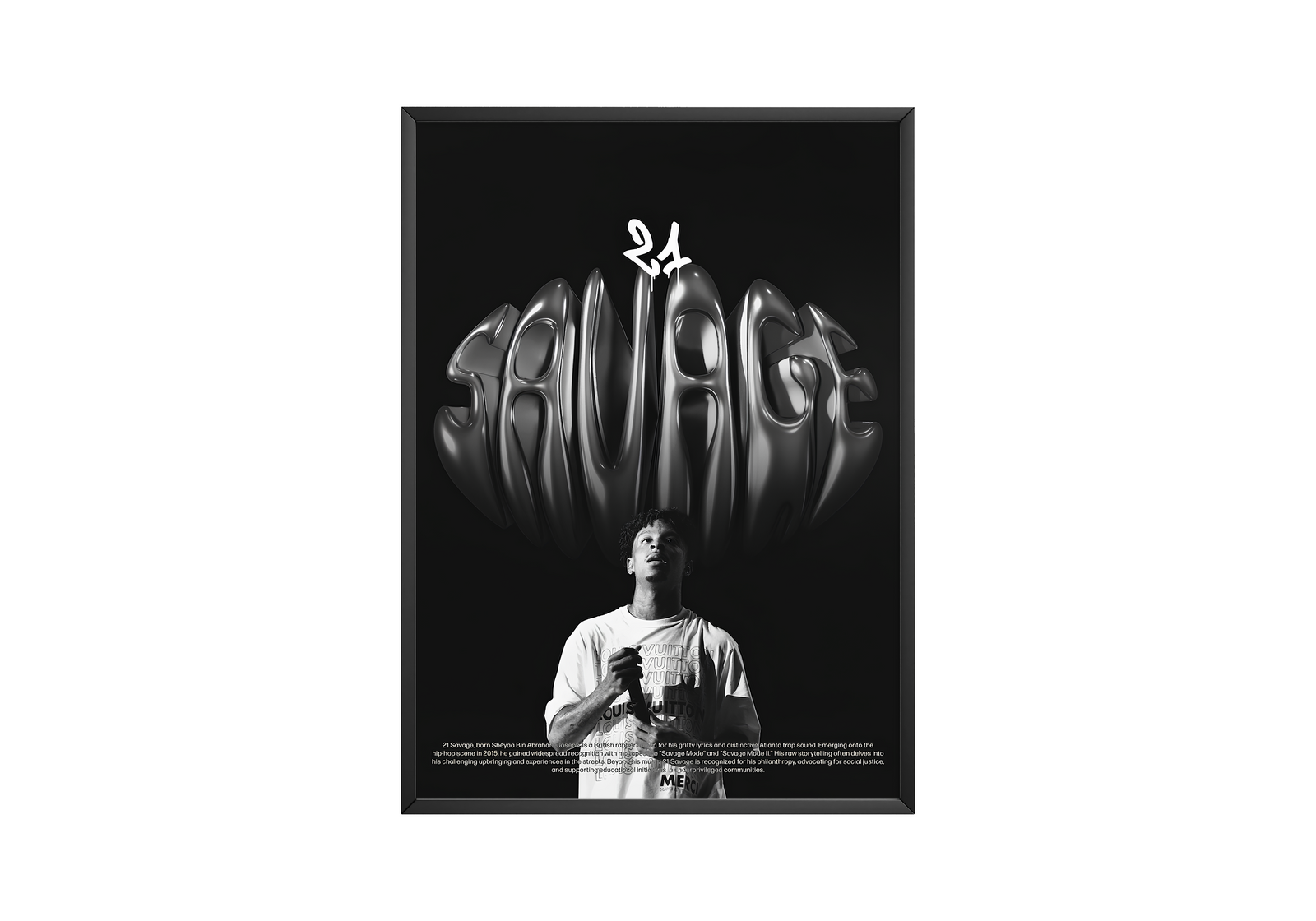 21 Savage Chronicle album cover poster print wall art decor
