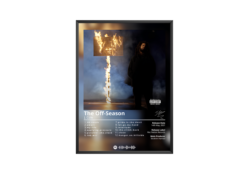 J. Cole The Off-Season album cover poster print wall art decor