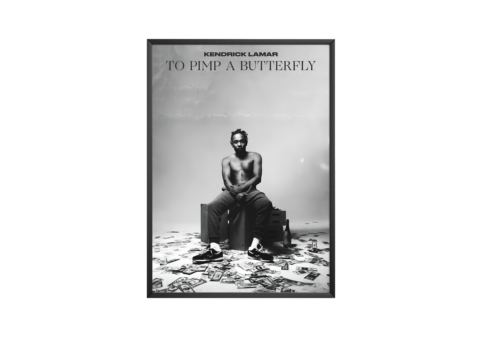 Kendrick Lamar To Pimp A Butterfly Money album cover poster print wall art decor