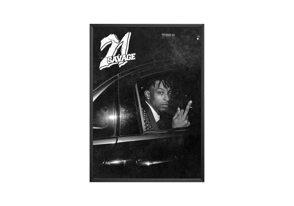 21 Savage - B&W album cover poster print wall art decor