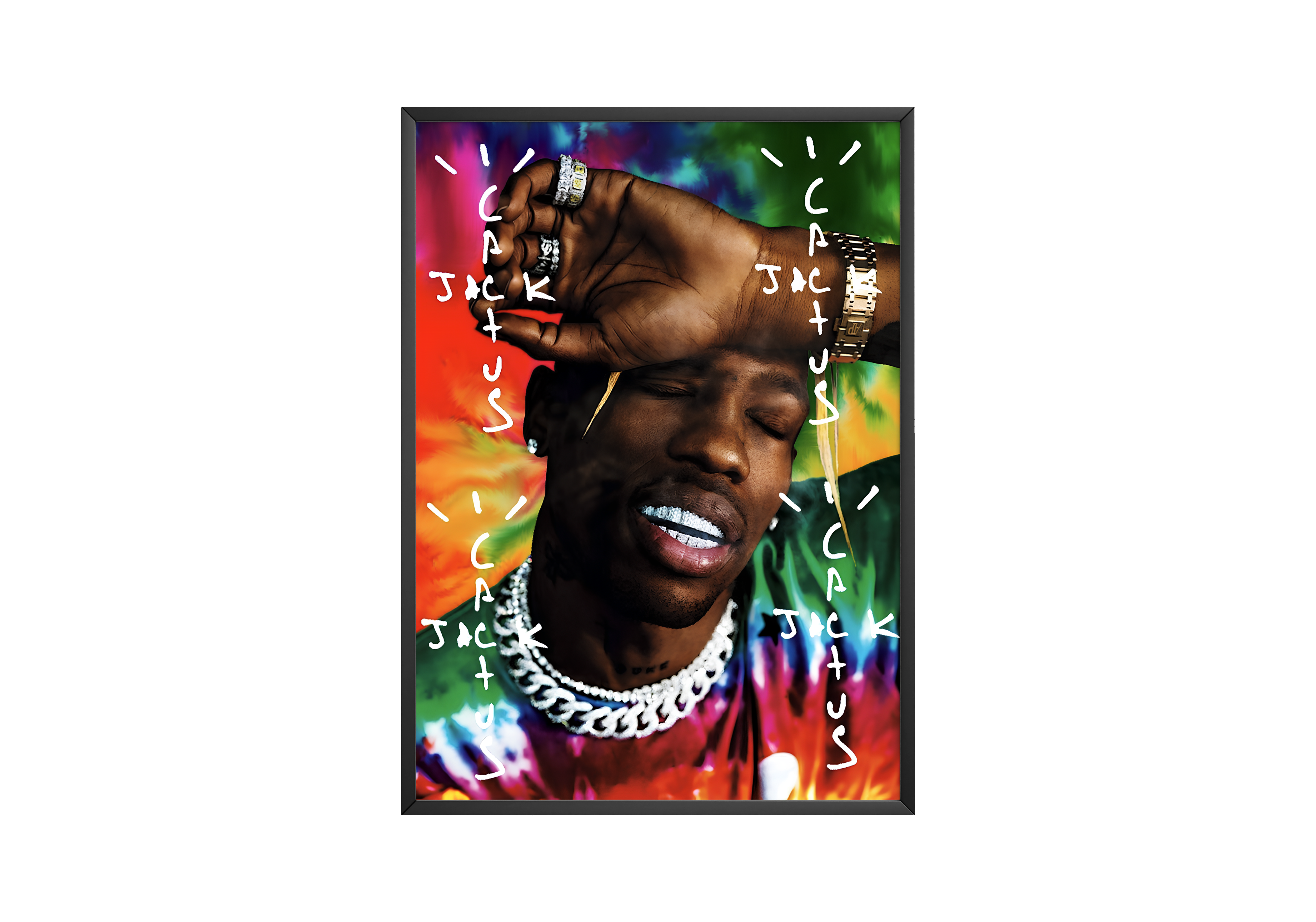 Travis Scott Cactus Jack Colours poster wall art print room decor