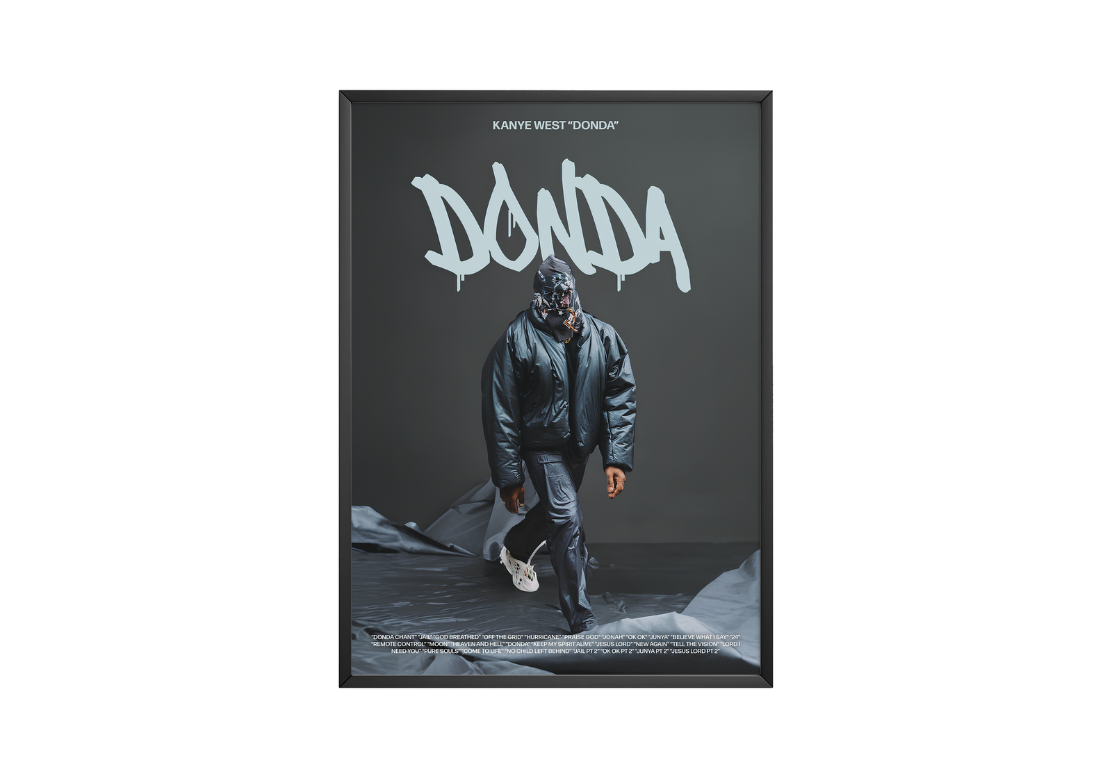 Kanye West Donda  | Unframed Bedroom album cover poster print wall art decor