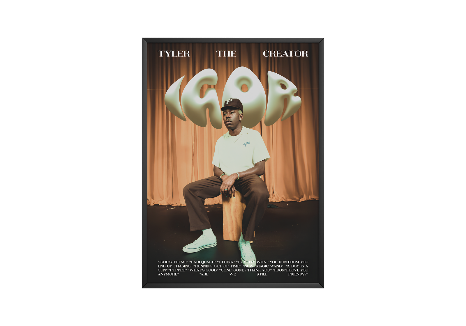 Tyler, The Creator Tyler The Creator IGOR -Inspired  | Unframed Bedroom album cover poster print wall art decor