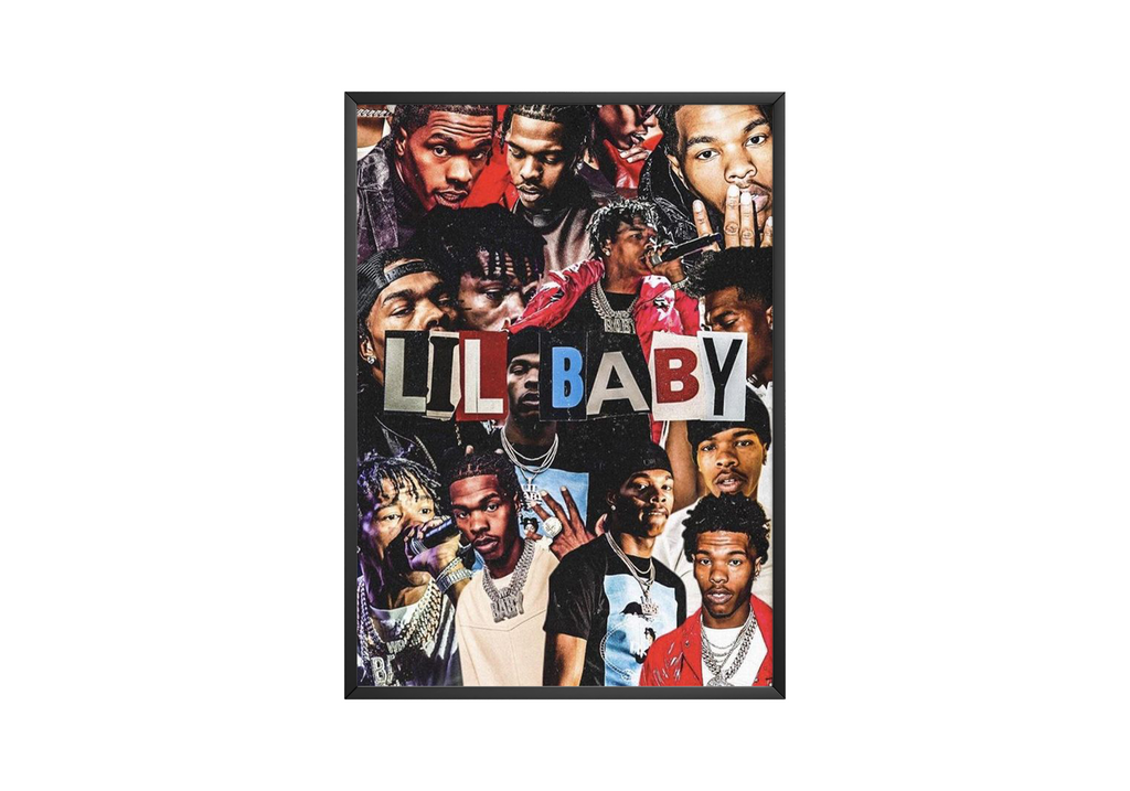 Lil Baby Collage  | Unframed Bedroom Wall Art album cover poster print wall art decor