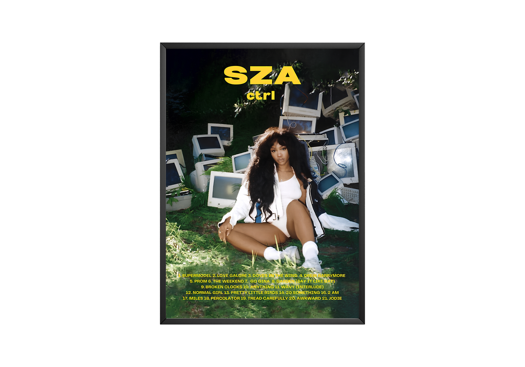 SZA Ctrl Cover-Style  | Unframed Bedroom Wall Art album cover poster print wall art decor