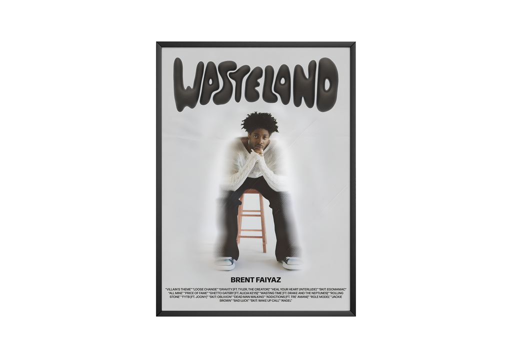 Brent Faiyaz Wasteland Throne album cover poster print wall art decor