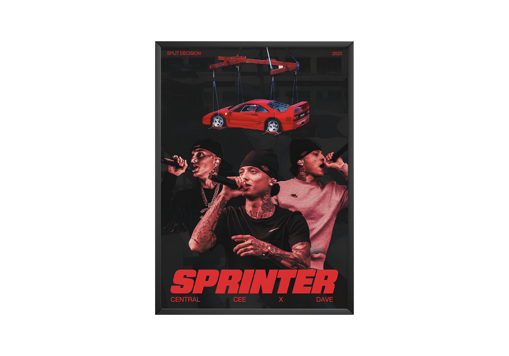Central Cee - Sprinter Red album cover poster print wall art decor