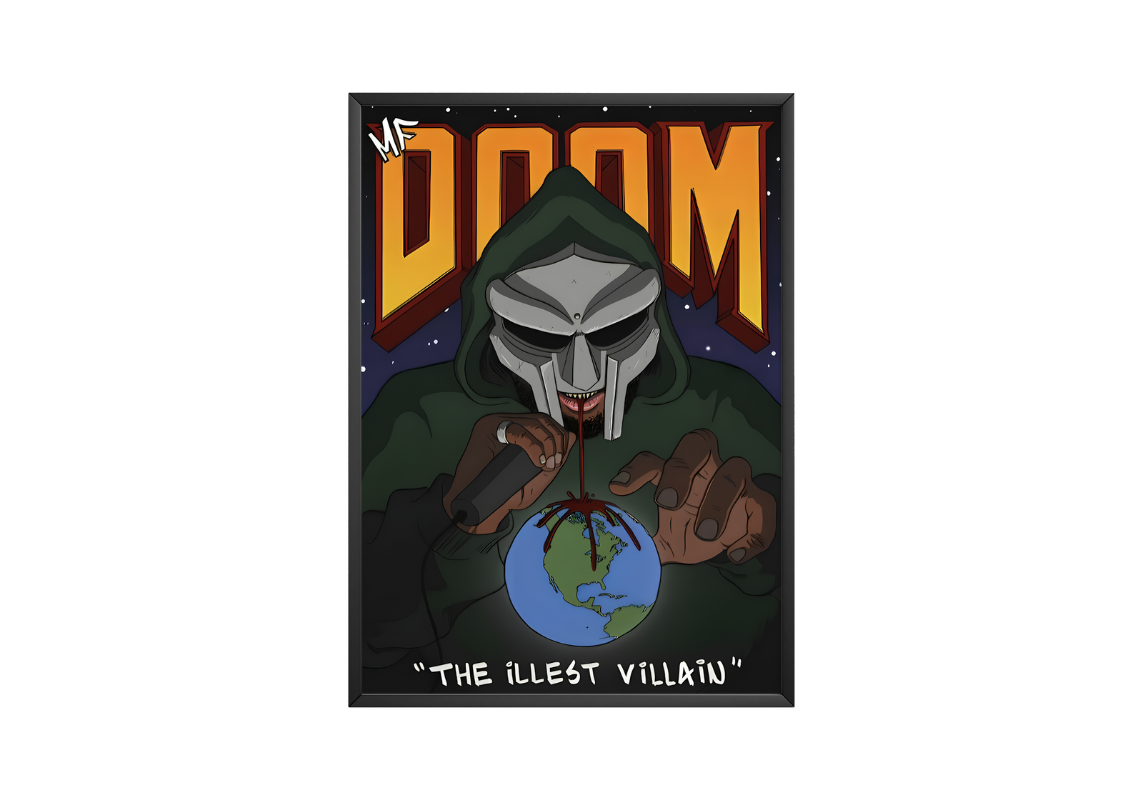 MF DOOM The iLLEST ViLLAin album cover poster print wall art decor