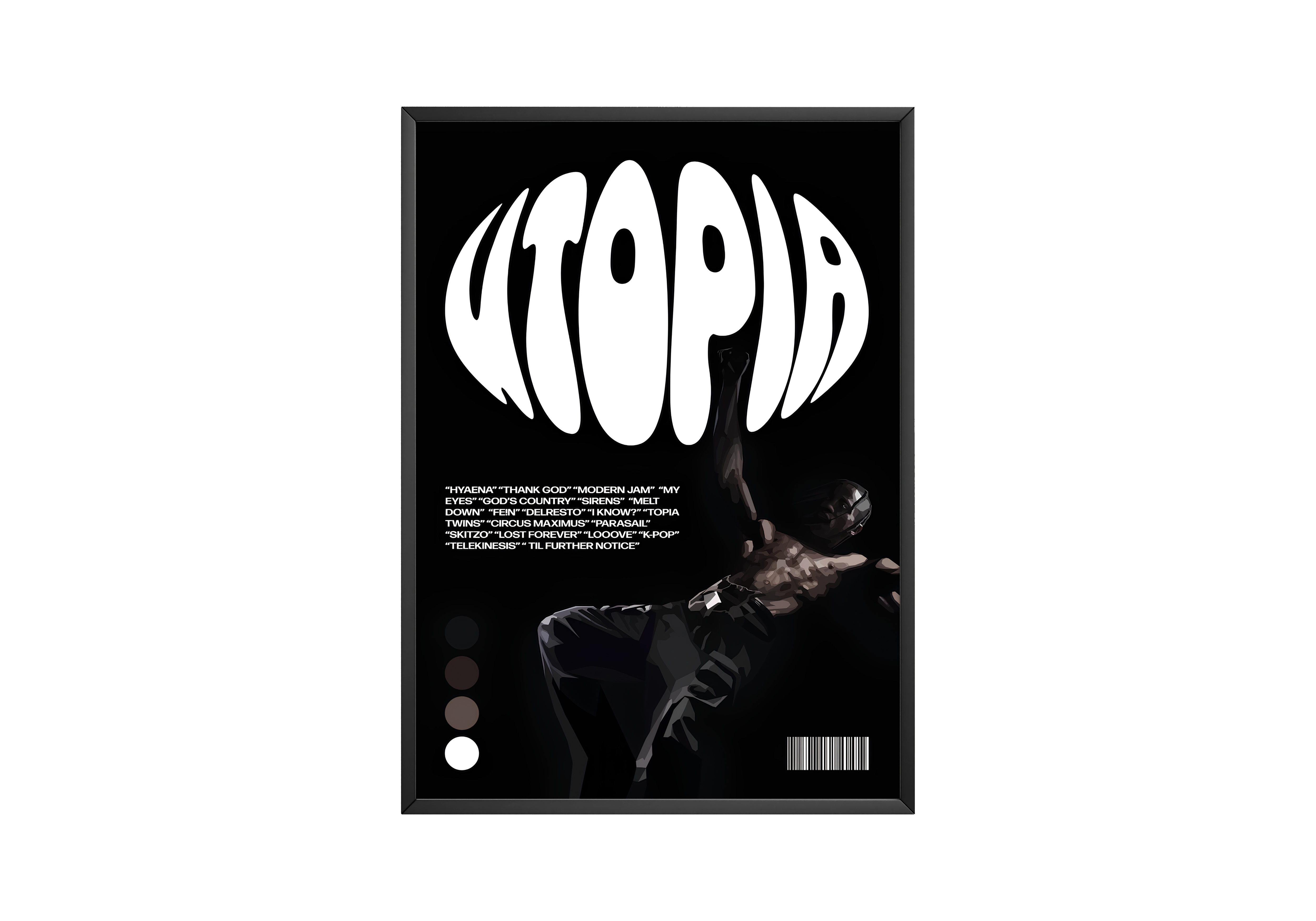 Travis Scott Utopia Barcode poster wall art print room decor