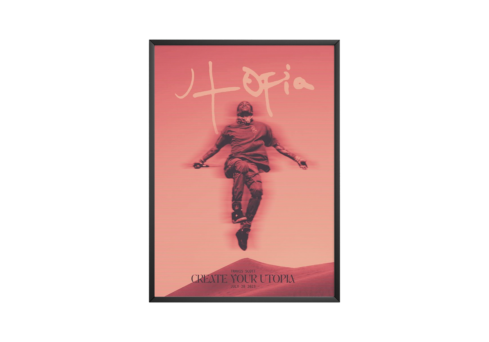 Travis Scott Utopia  | Unframed Bedroom album cover poster print wall art decor