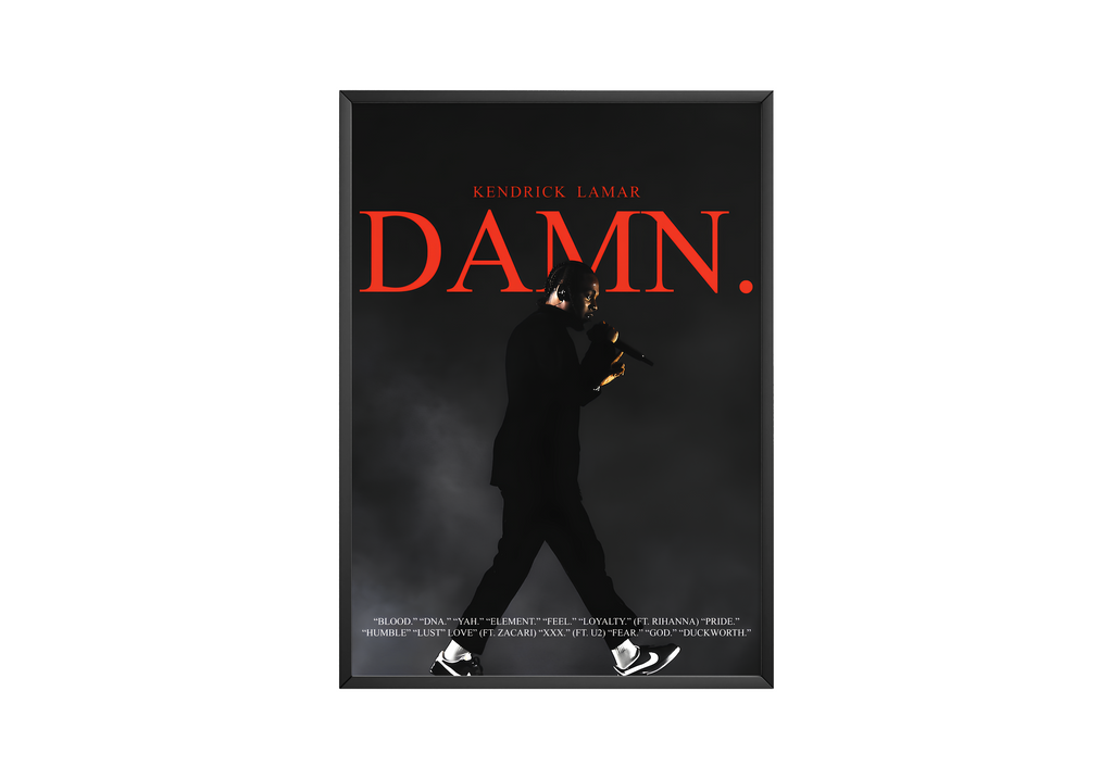 Kendrick Lamar Damn  1 album cover poster print wall art decor