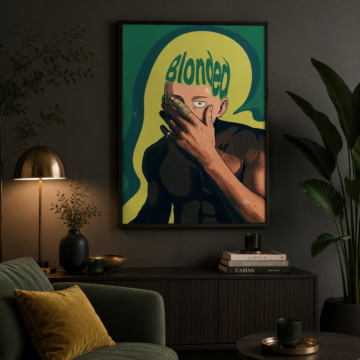 Frank Ocean Blonded Anime-Inspired | Unframed Bedroom album cover poster print wall art decor
