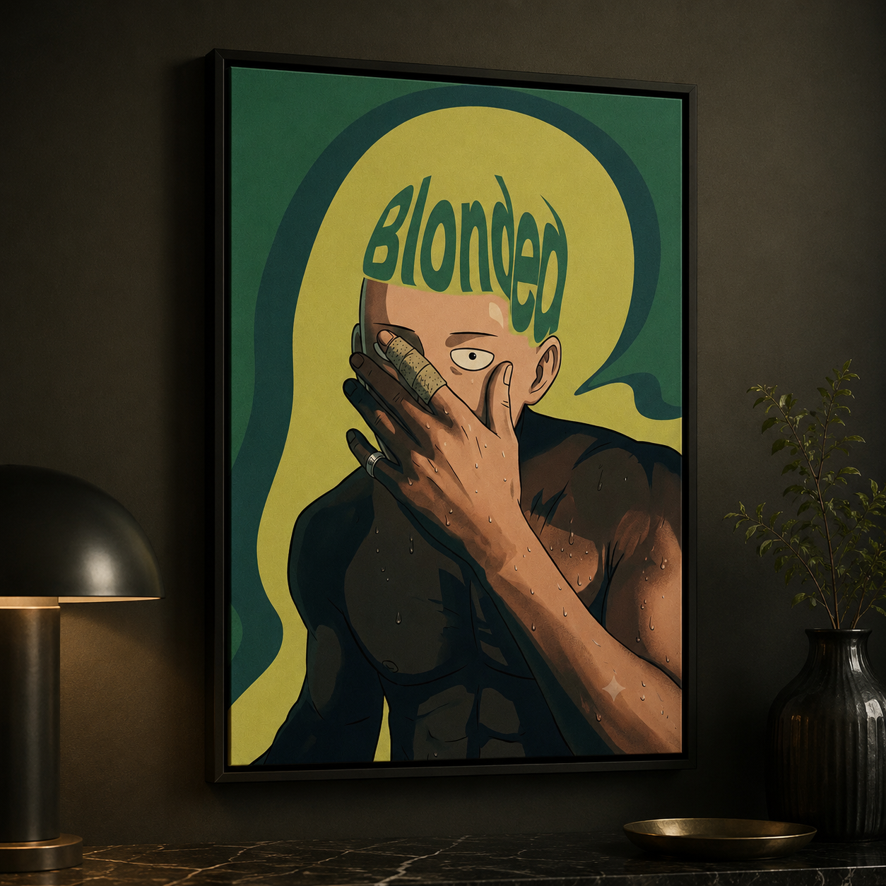 Frank Ocean Blonded Anime-Inspired | Unframed Bedroom album cover poster print wall art decor