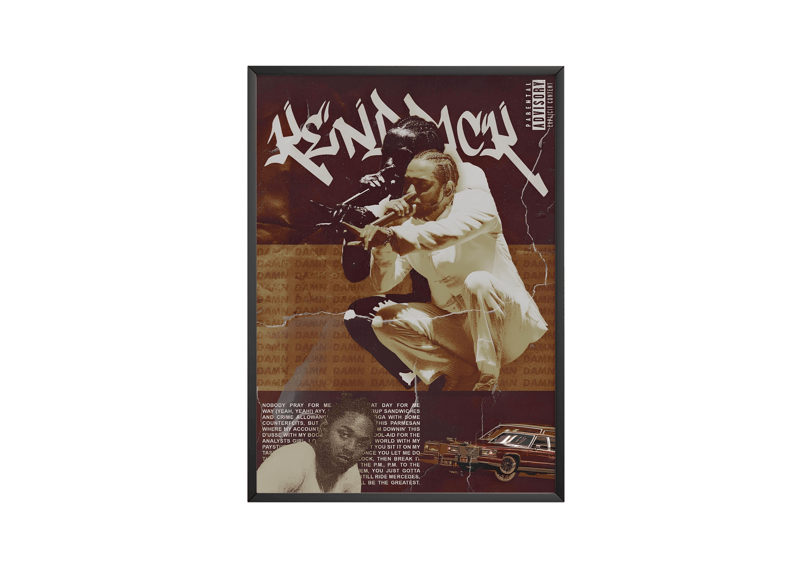 Kendrick Lamar Collage album cover poster print wall art decor