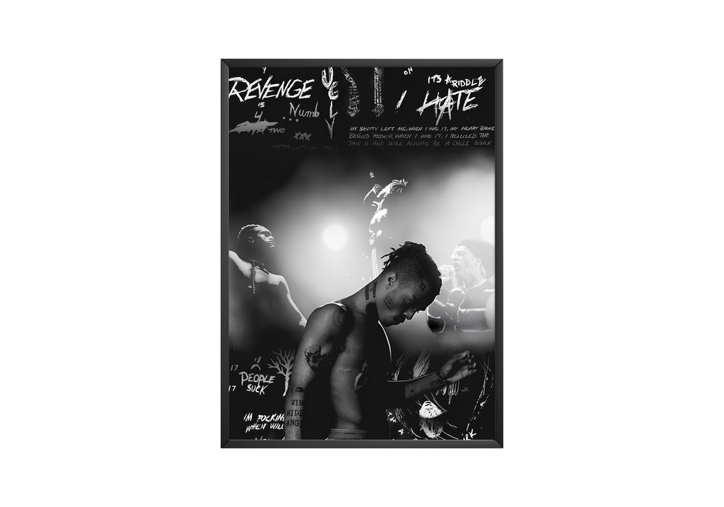 XXXTentacion XXXTENTACION Revenge Collage  | Unframed Bedroom Wall Art album cover poster print wall art decor