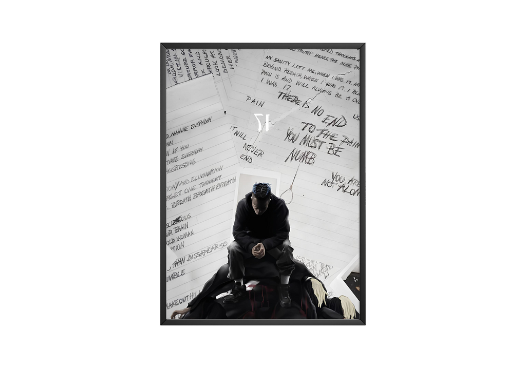 XXXTentacion XXXTENTACION 17 Notes  | Unframed Bedroom Wall Art album cover poster print wall art decor