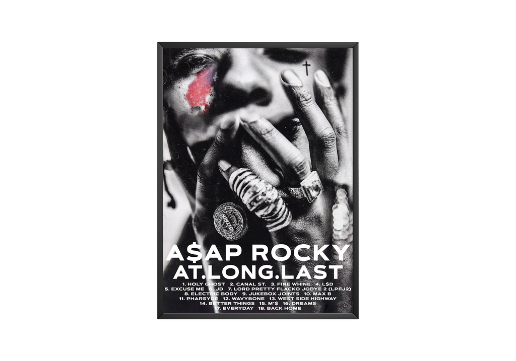 A$AP Rocky At Long Last album cover poster print wall art decor
