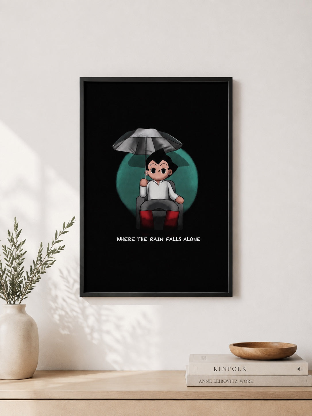 Bring Me The Horizon That's the Spirit x Astro Boy poster - white wall view
