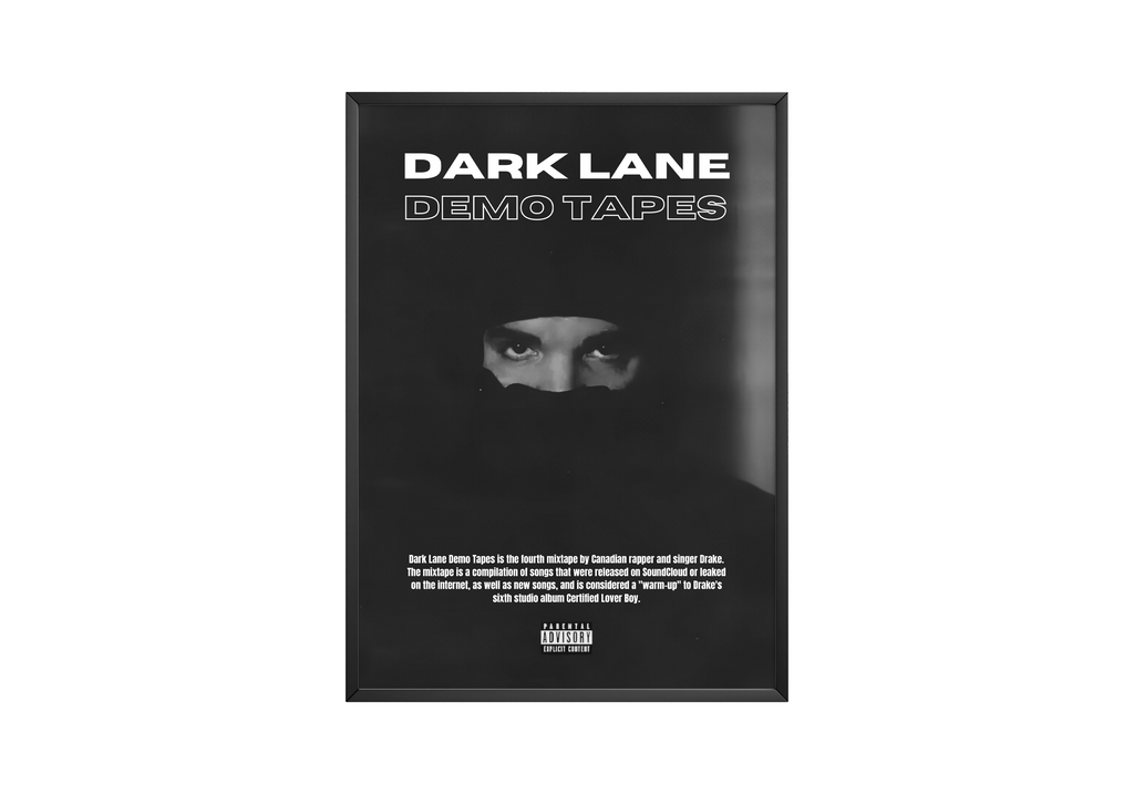 Drake Dark Lane Demo Tapes  | Unframed Bedroom Wall Art album cover poster print wall art decor