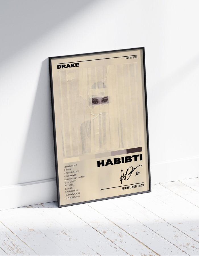 Drake HABIBTI poster display scene