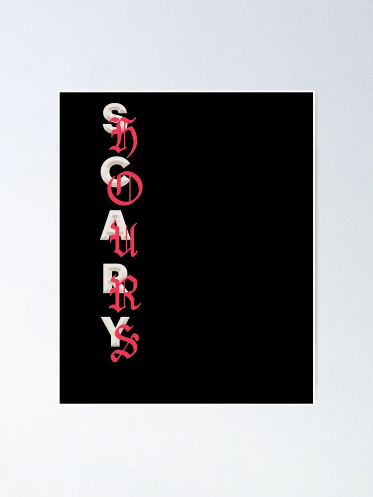 Drake Scary Hours poster wall mockup