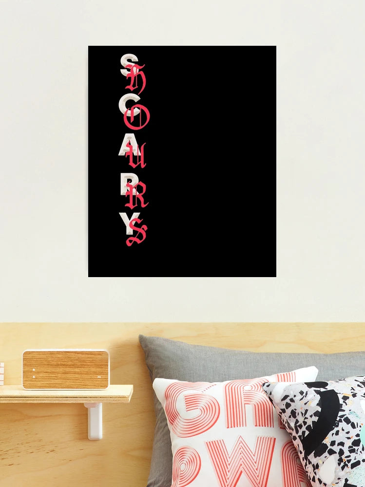 Drake Scary Hours poster display scene