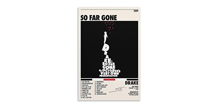Drake So Far Gone mixtape poster