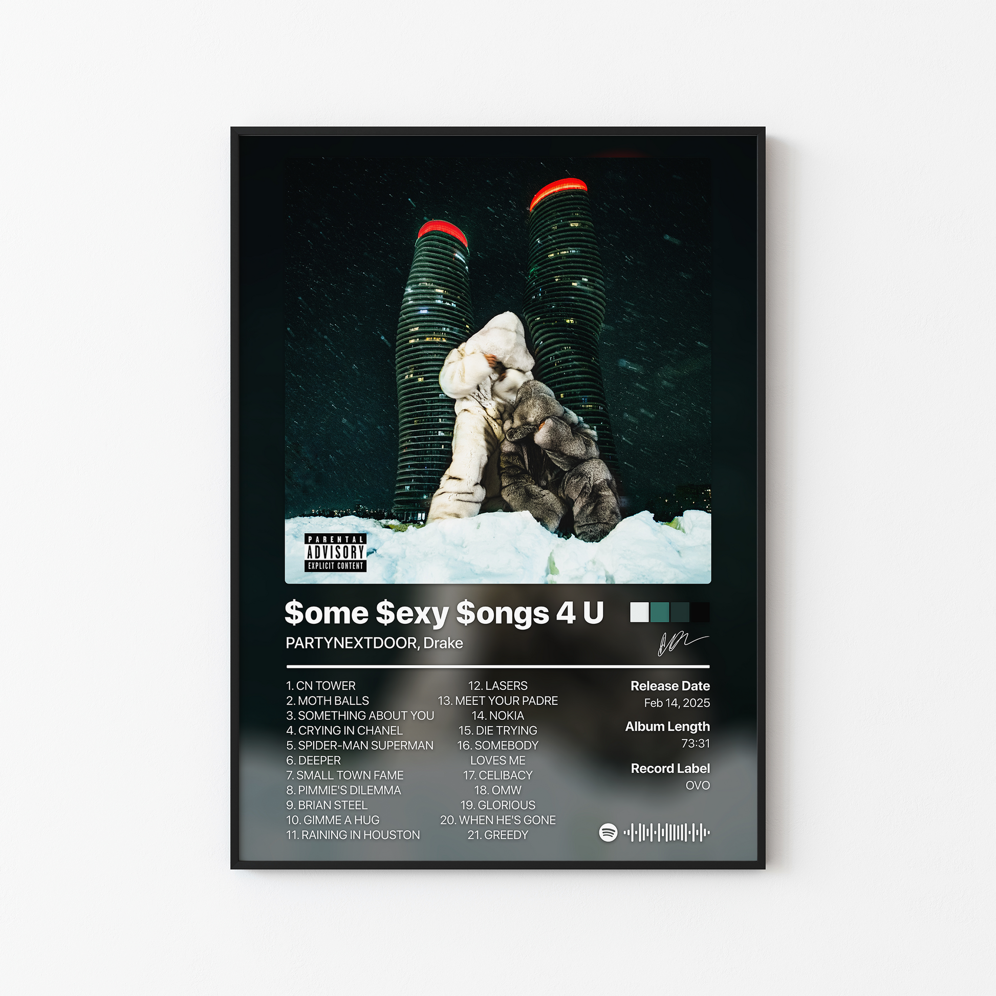 Drake and PARTYNEXTDOOR Some Sexy Songs 4 U album poster