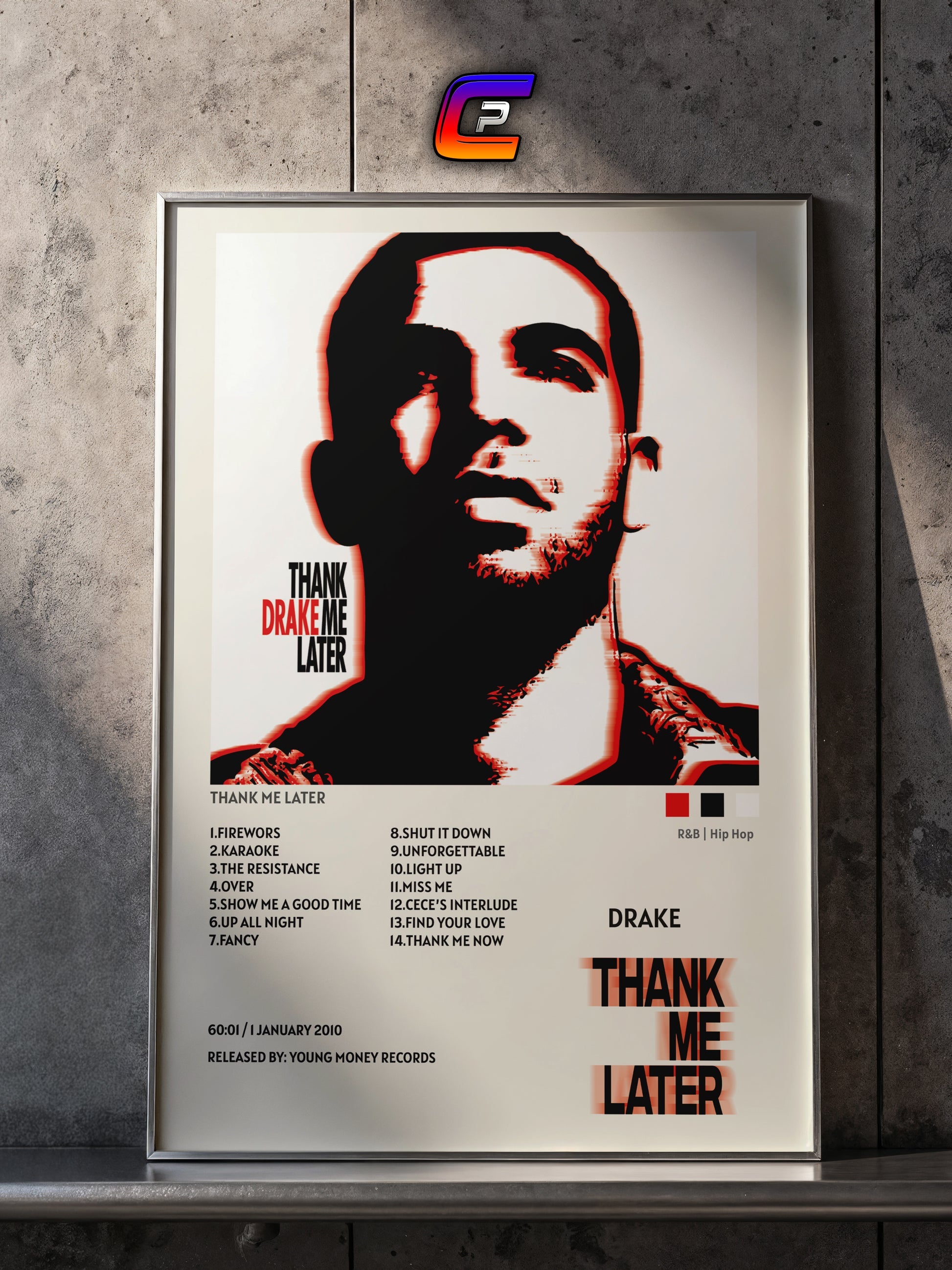 Drake Thank Me Later album poster
