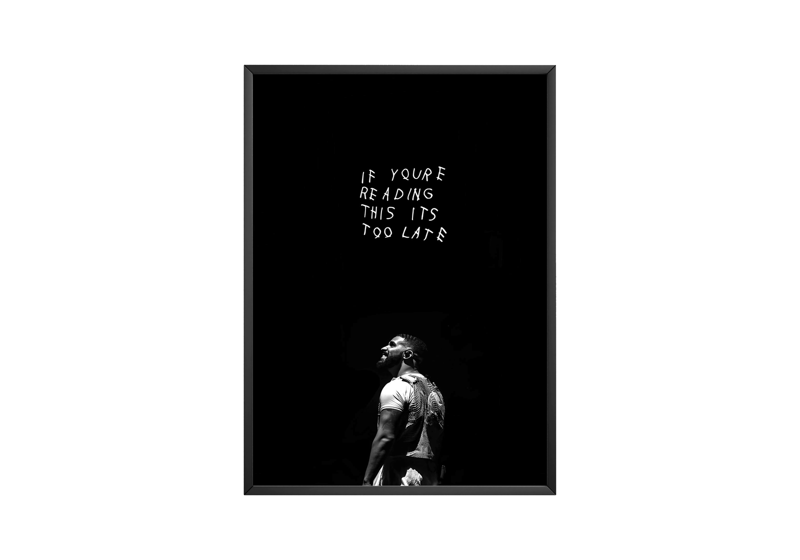 Drake If You’re Reading This It’s Too Late  | Unframed Bedroom album cover poster print wall art decor