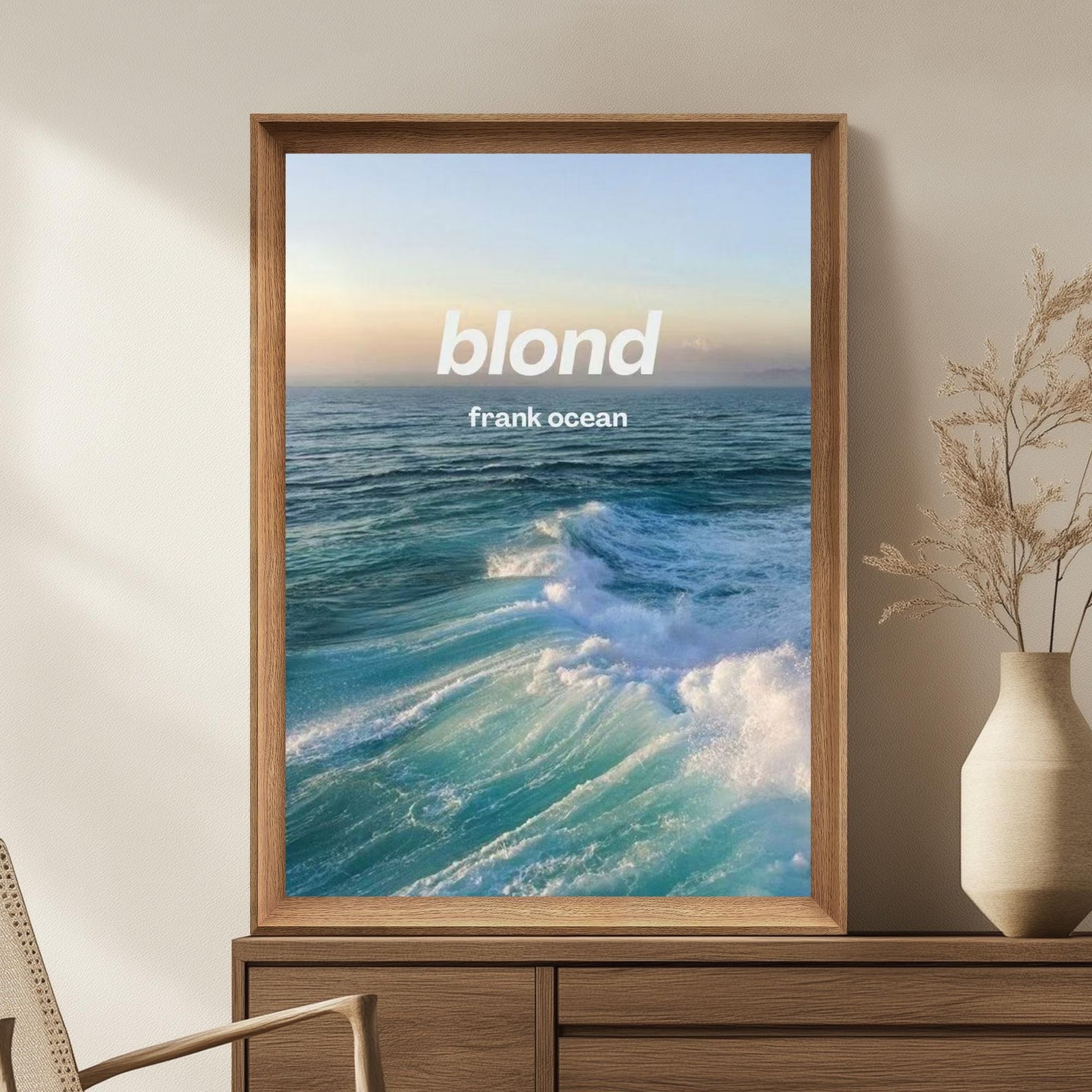 Frank Ocean Blond Ocean Wave album cover poster print wall art decor
