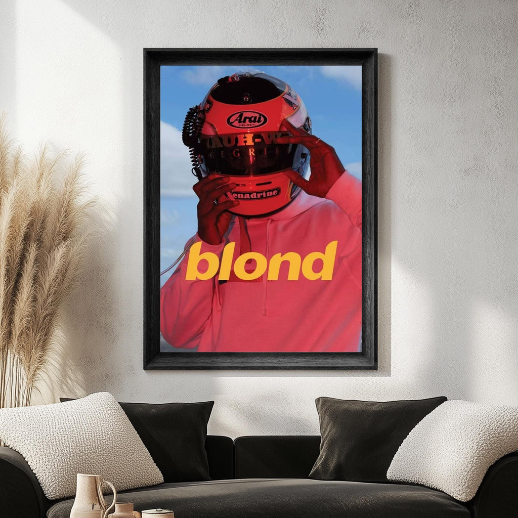 Frank Ocean Blond Red Helmet album cover poster print wall art decor