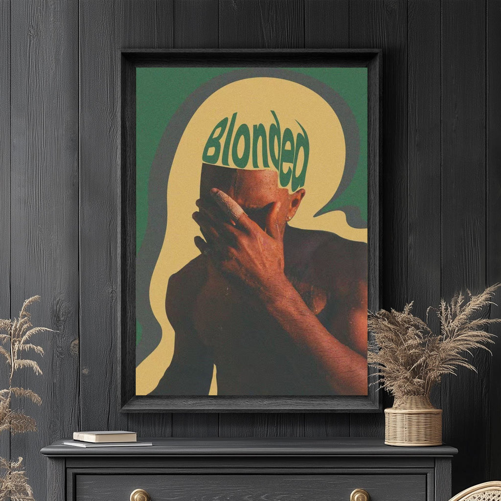 Frank Ocean Blonde Retro Portrait album cover poster print wall art decor