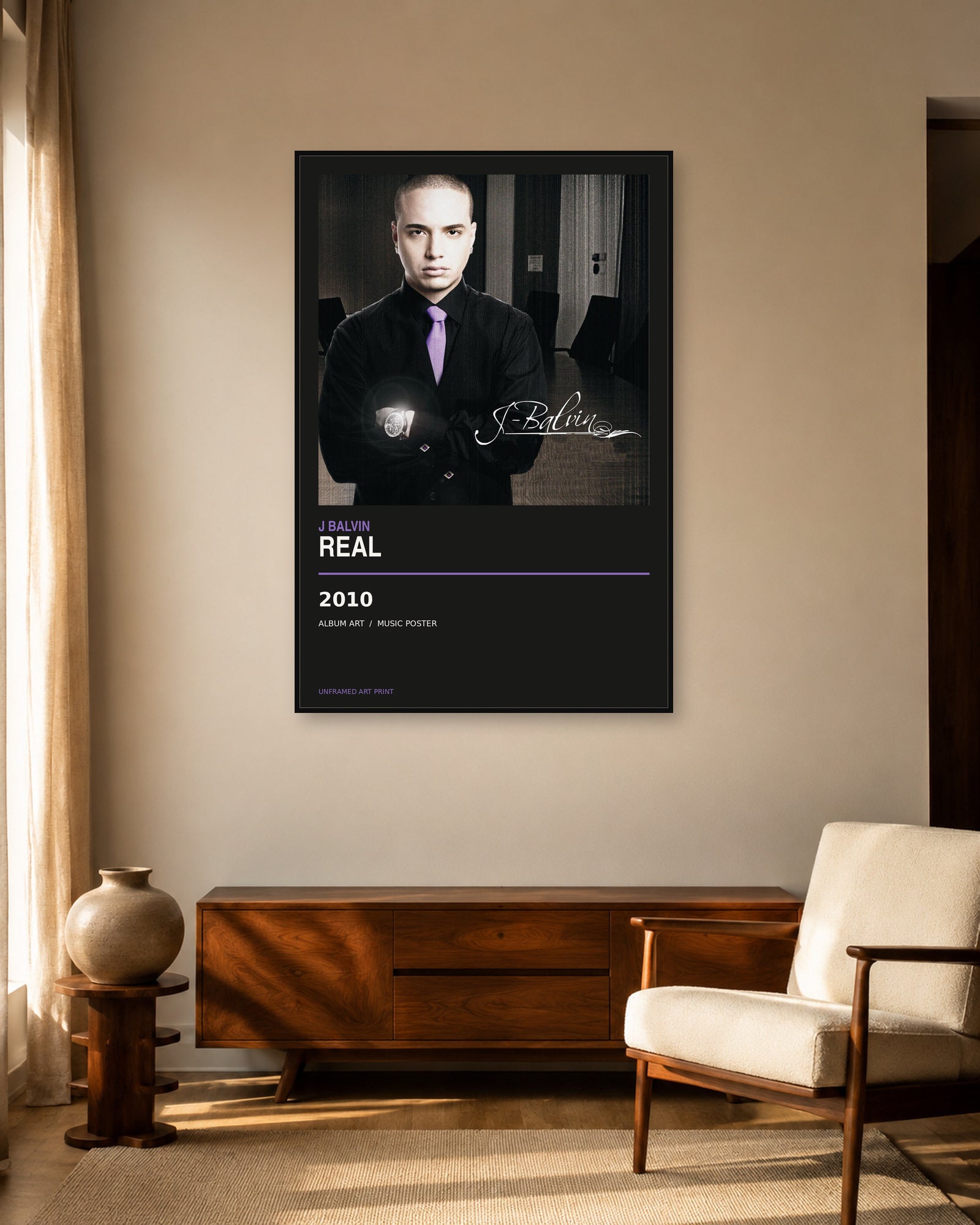 J Balvin Real Album Poster | Unframed Wall Art - product image 2