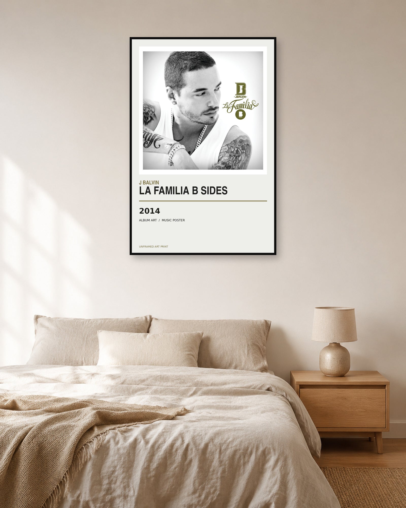 J Balvin La Familia B Sides Album Poster | Unframed Wall Art - product image 3