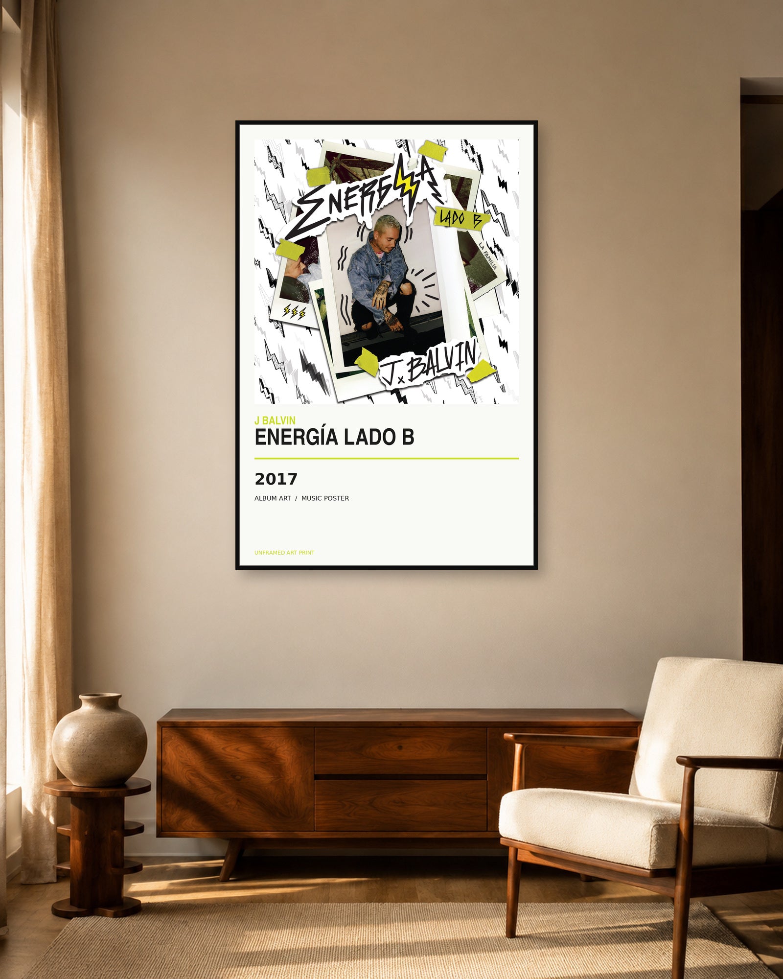 J Balvin Energía Lado B Album Poster | Unframed Wall Art - product image 2
