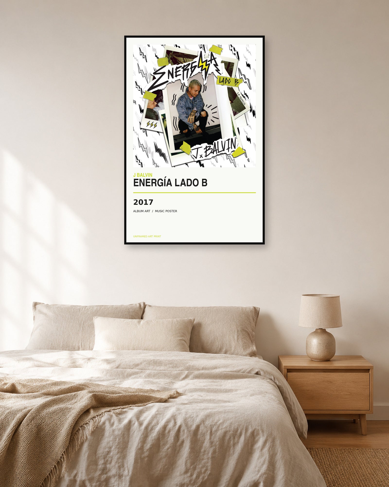 J Balvin Energía Lado B Album Poster | Unframed Wall Art - product image 3